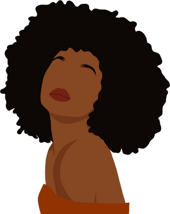 Black woman Afro